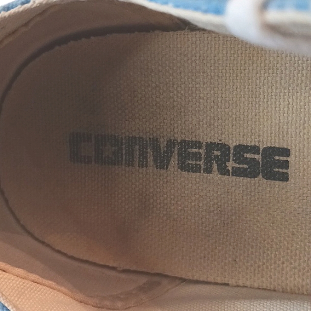 CONVERSE All Star Low Top Kids Sneakers Blue Size 6 - Picture 10 of 11